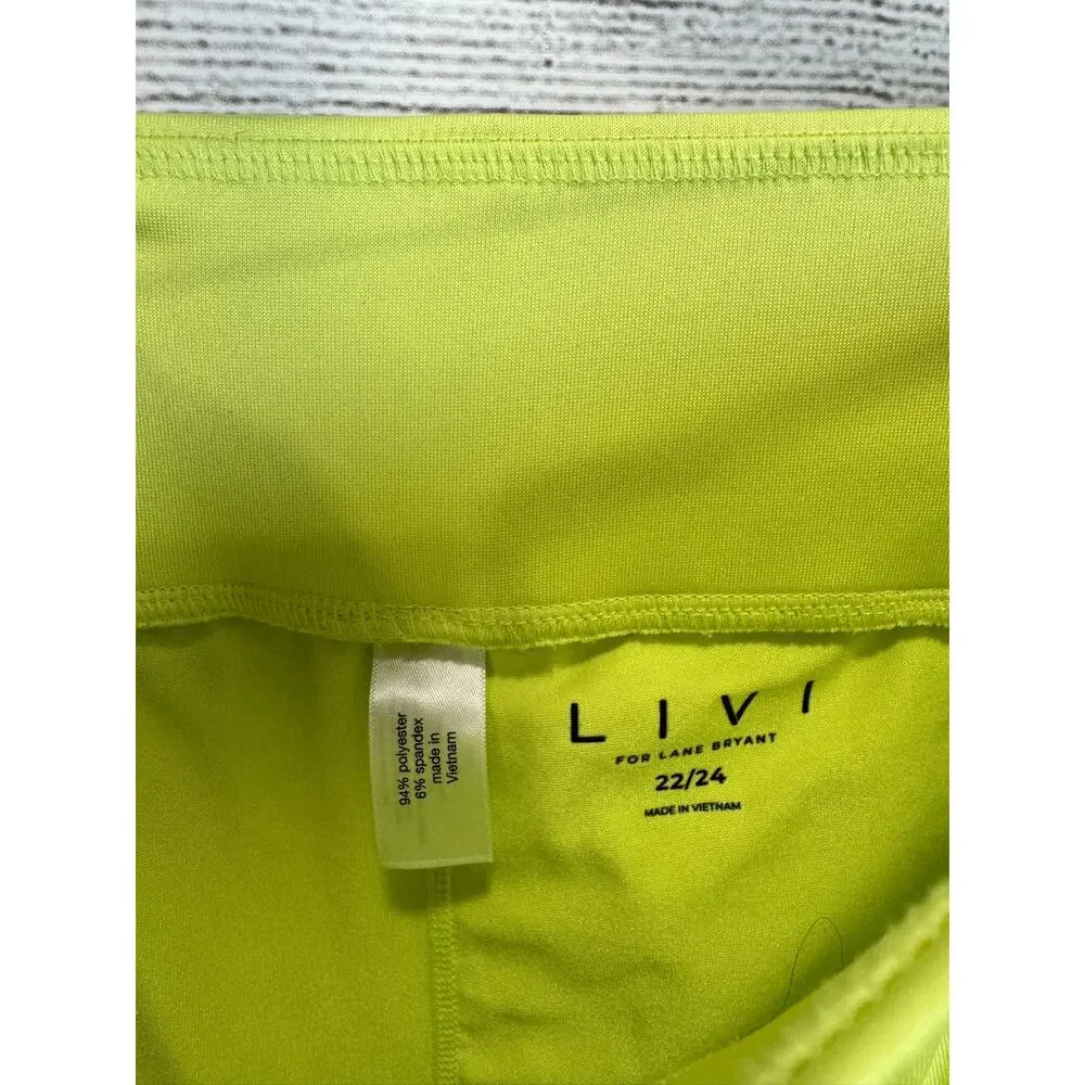 Livi Lane Bryant Active Plus Size Lime Green Sporty Skort Size 22/24